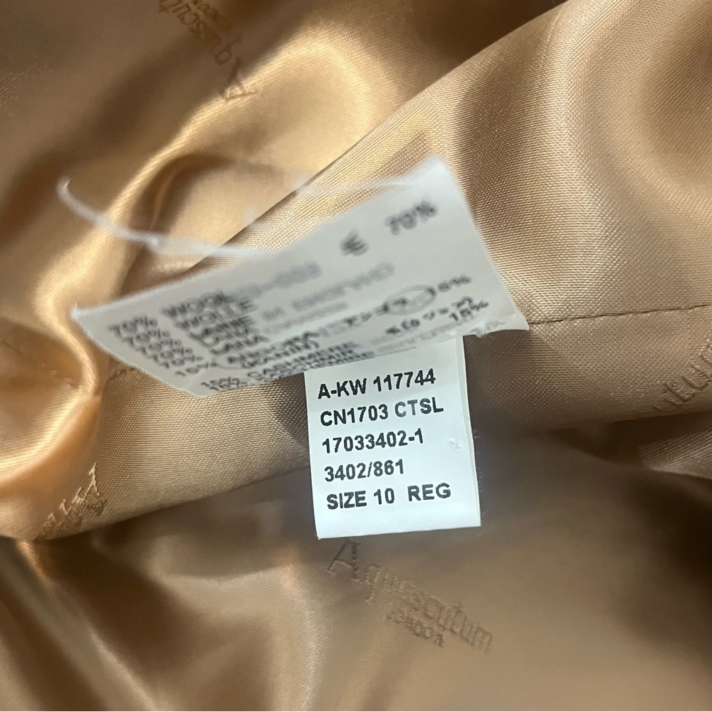 Vintage Aquascutum London Wool Cashmere Angora Coat - Picture 6 of 11